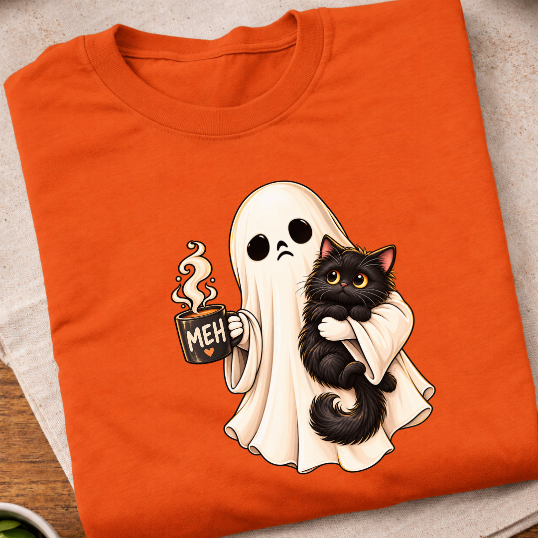 Ghost Black Cat T-Shirt