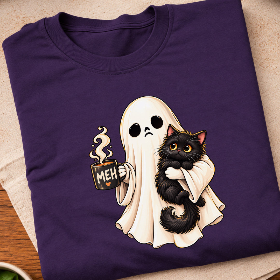 Ghost Black Cat T-Shirt