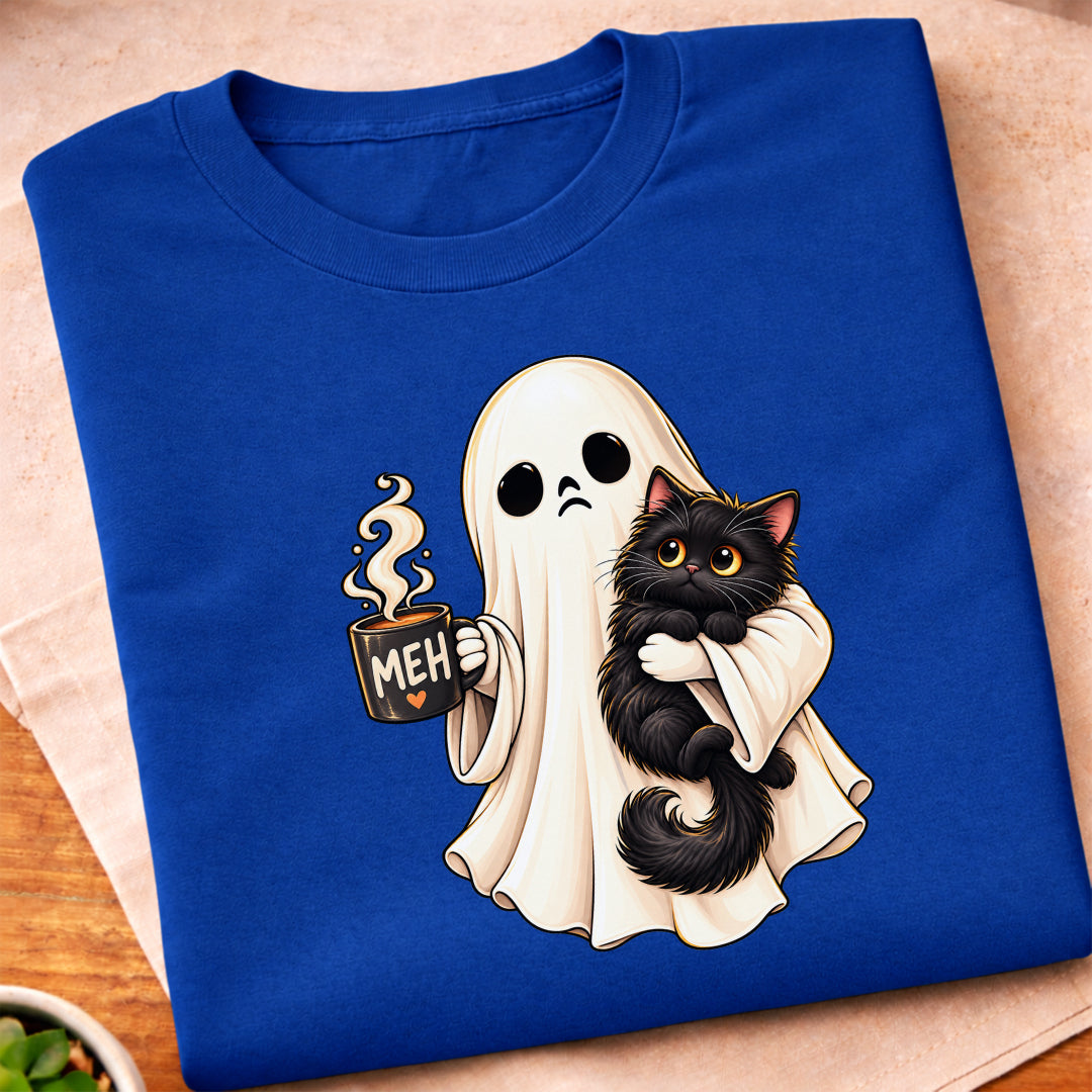 Ghost Black Cat T-Shirt