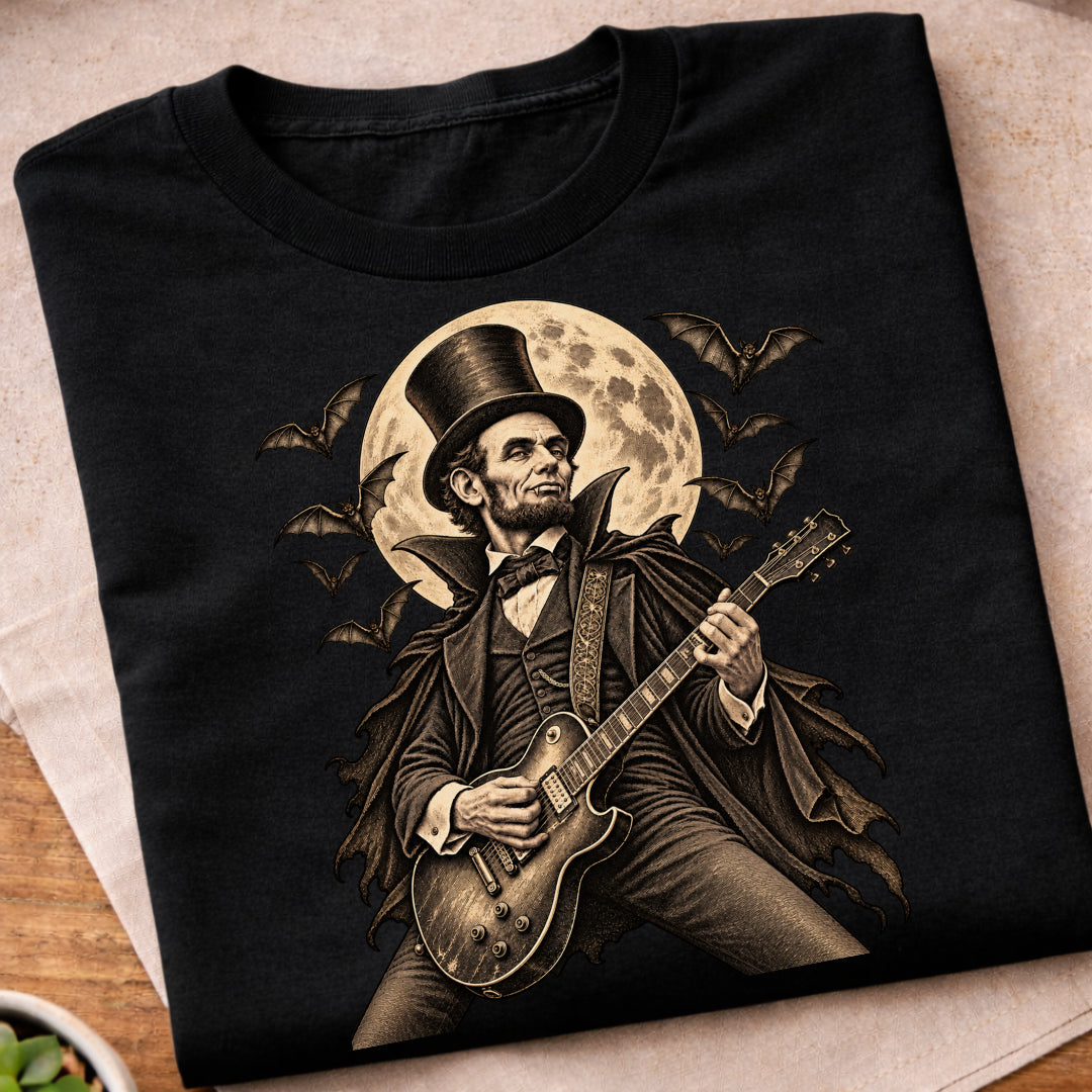 Lincoln Halloween Guitar T-Shirt