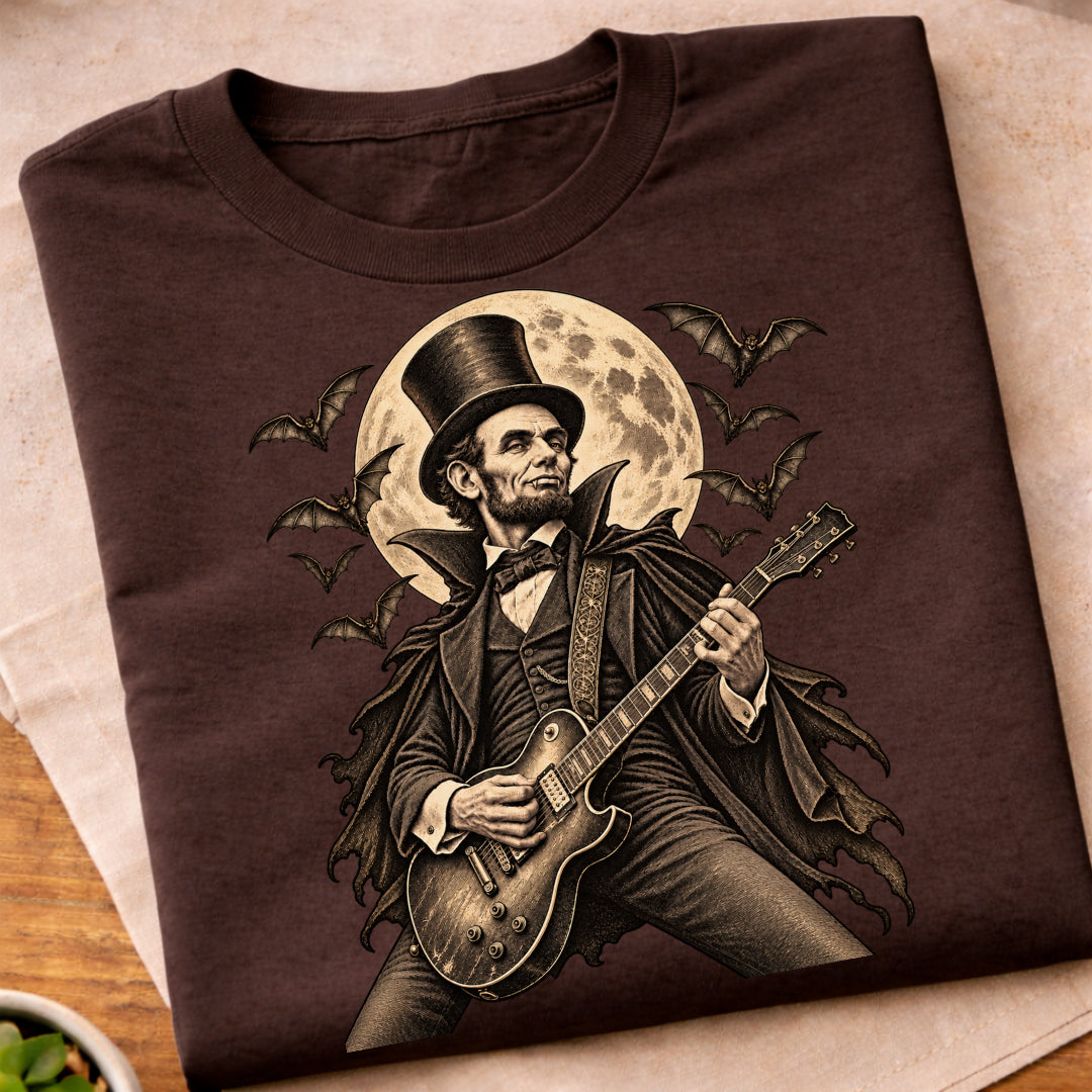 Lincoln Halloween Guitar T-Shirt