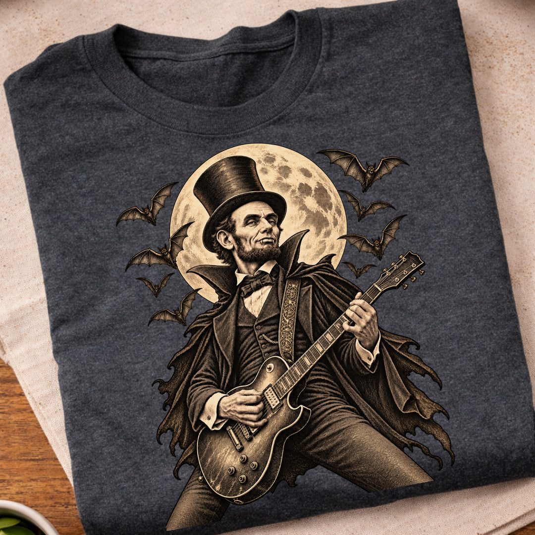 Lincoln Halloween Guitar T-Shirt