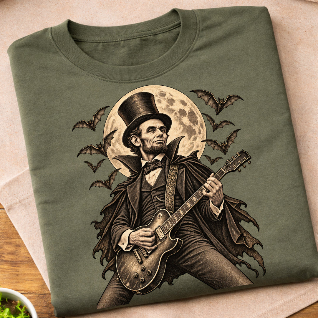 Lincoln Halloween Guitar T-Shirt