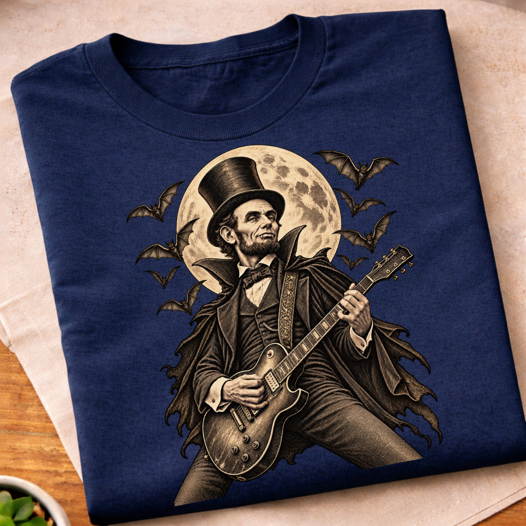 Lincoln Halloween Guitar T-Shirt