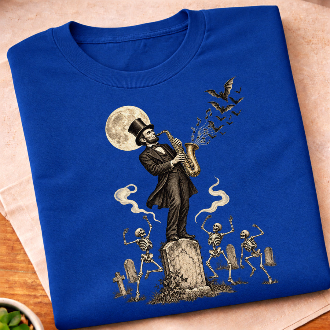 Lincoln Halloween Saxophone T-Shirt