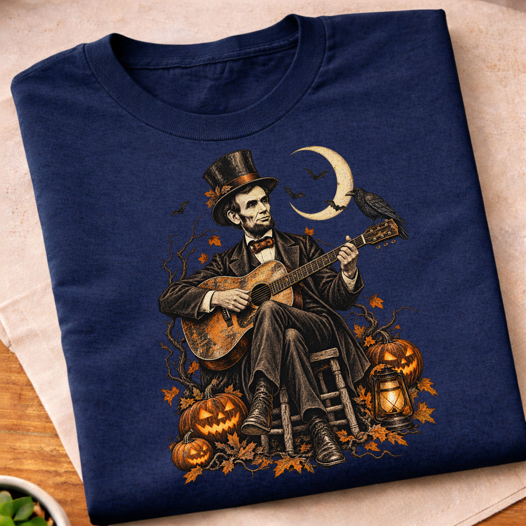 Lincoln Halloween Guitar T-Shirt