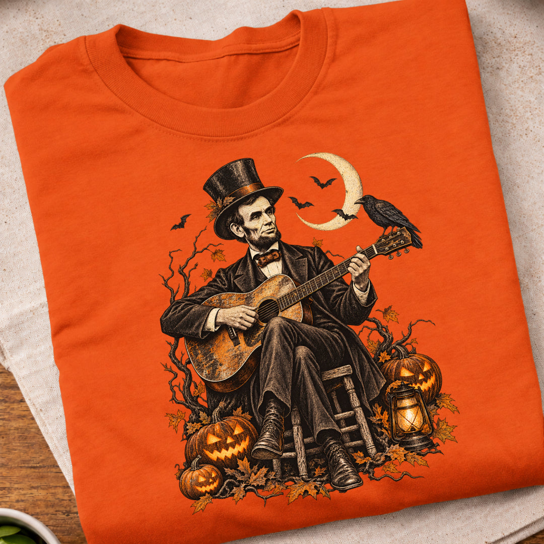 Lincoln Halloween Guitar T-Shirt