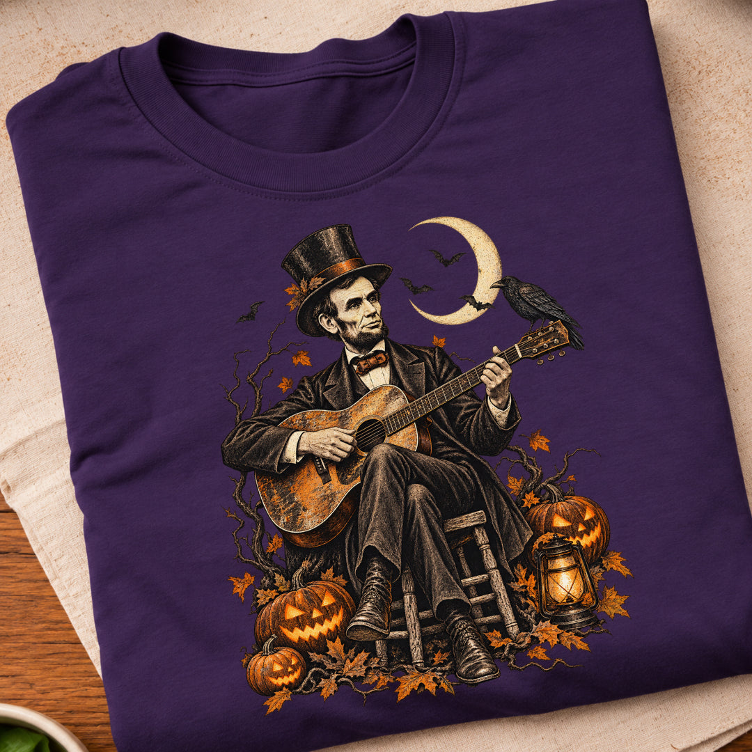 Lincoln Halloween Guitar T-Shirt