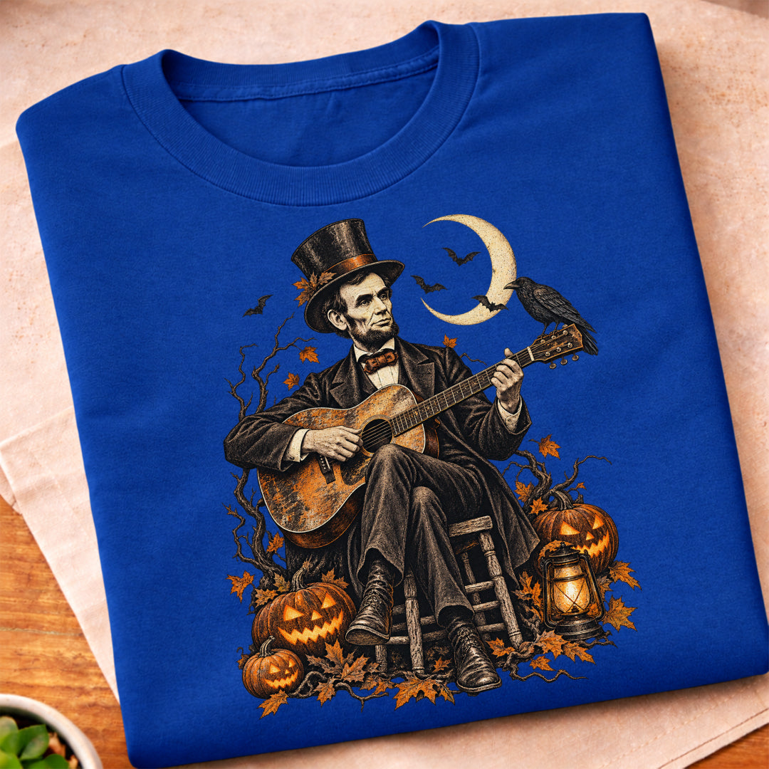 Lincoln Halloween Guitar T-Shirt