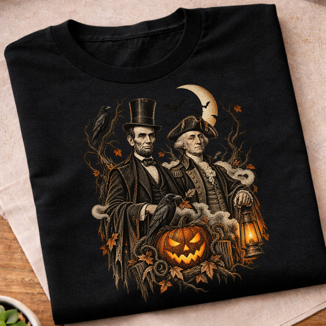 Lincoln Washington Halloween T-Shirt