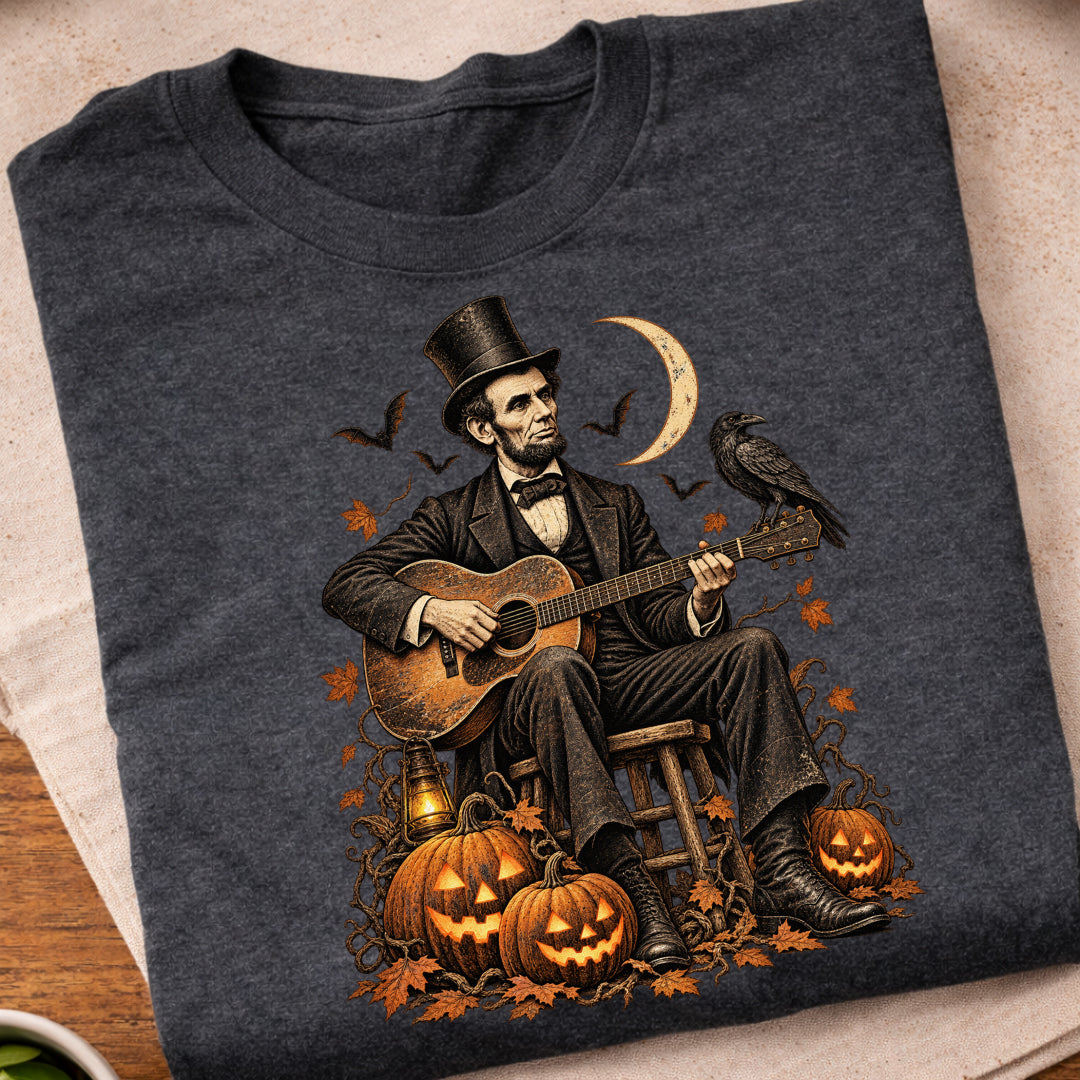 Lincoln Halloween Guitar T-Shirt