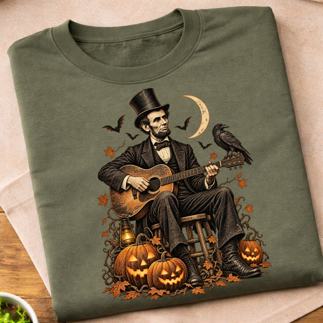 Lincoln Halloween Guitar T-Shirt