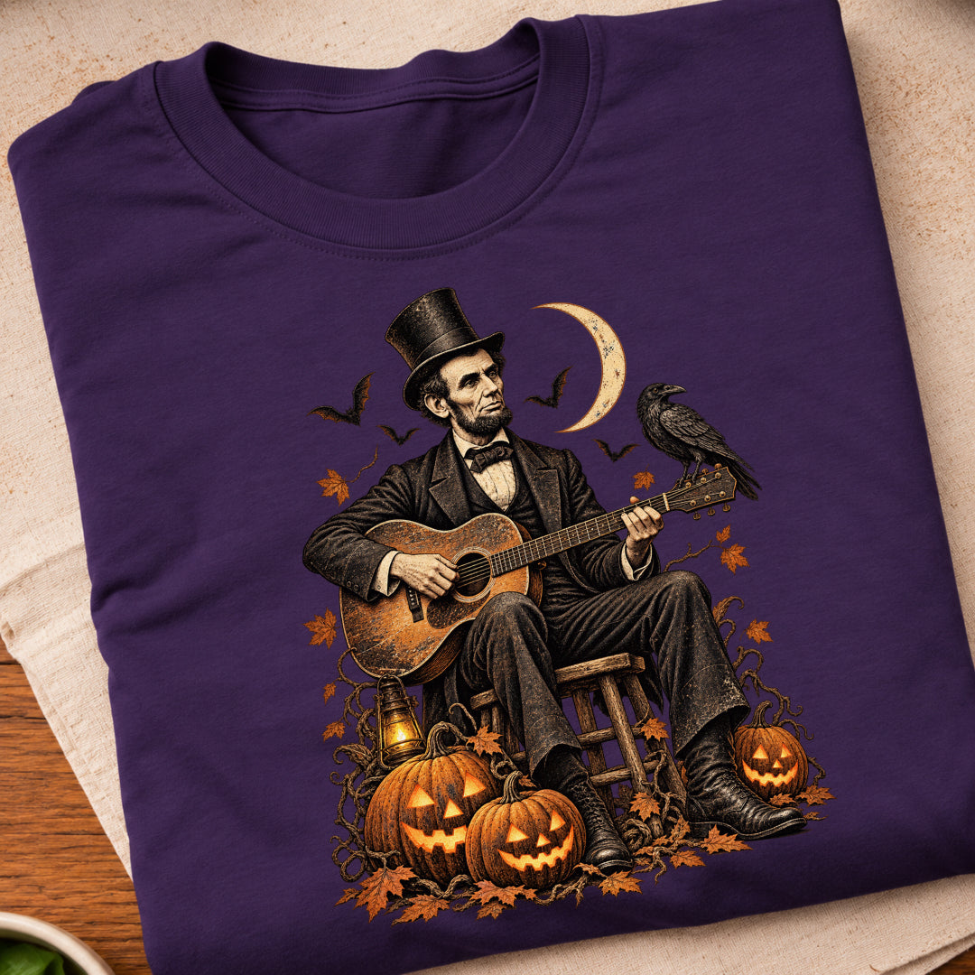 Lincoln Halloween Guitar T-Shirt