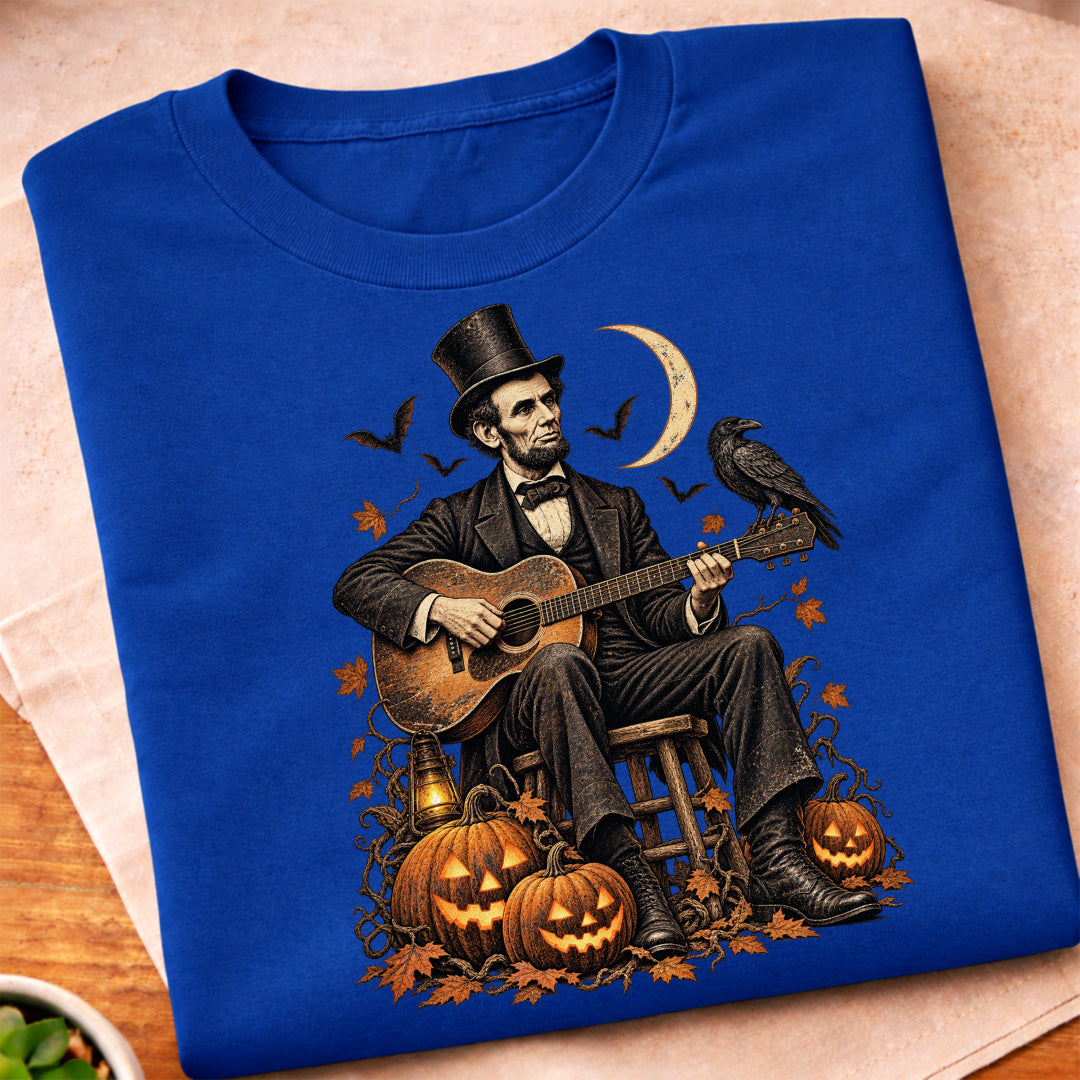 Lincoln Halloween Guitar T-Shirt