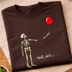 Funny Skeleton Balloon Gone T-Shirt