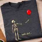 Funny Skeleton Balloon Gone T-Shirt