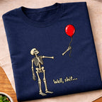 Funny Skeleton Balloon Gone T-Shirt