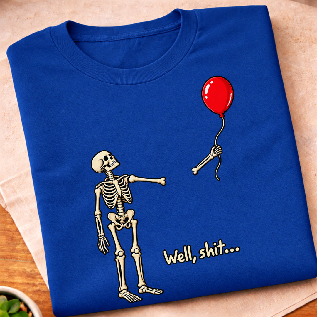 Funny Skeleton Balloon Gone T-Shirt