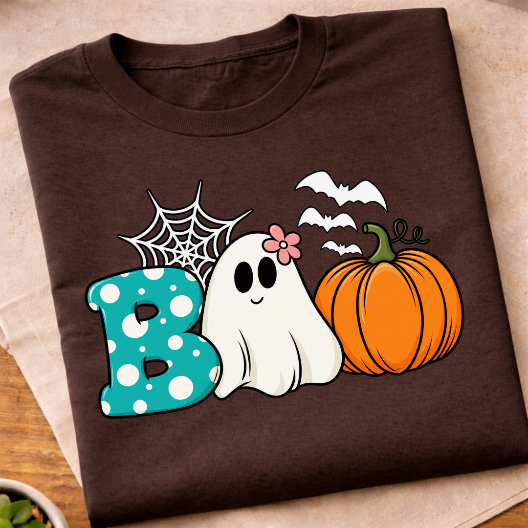 Boo Ghost Pumpkin Halloween T-Shirt