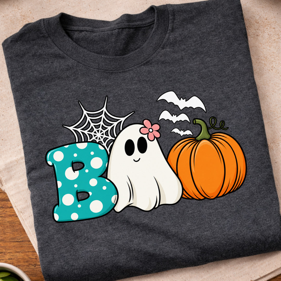 Boo Ghost Pumpkin Halloween T-Shirt