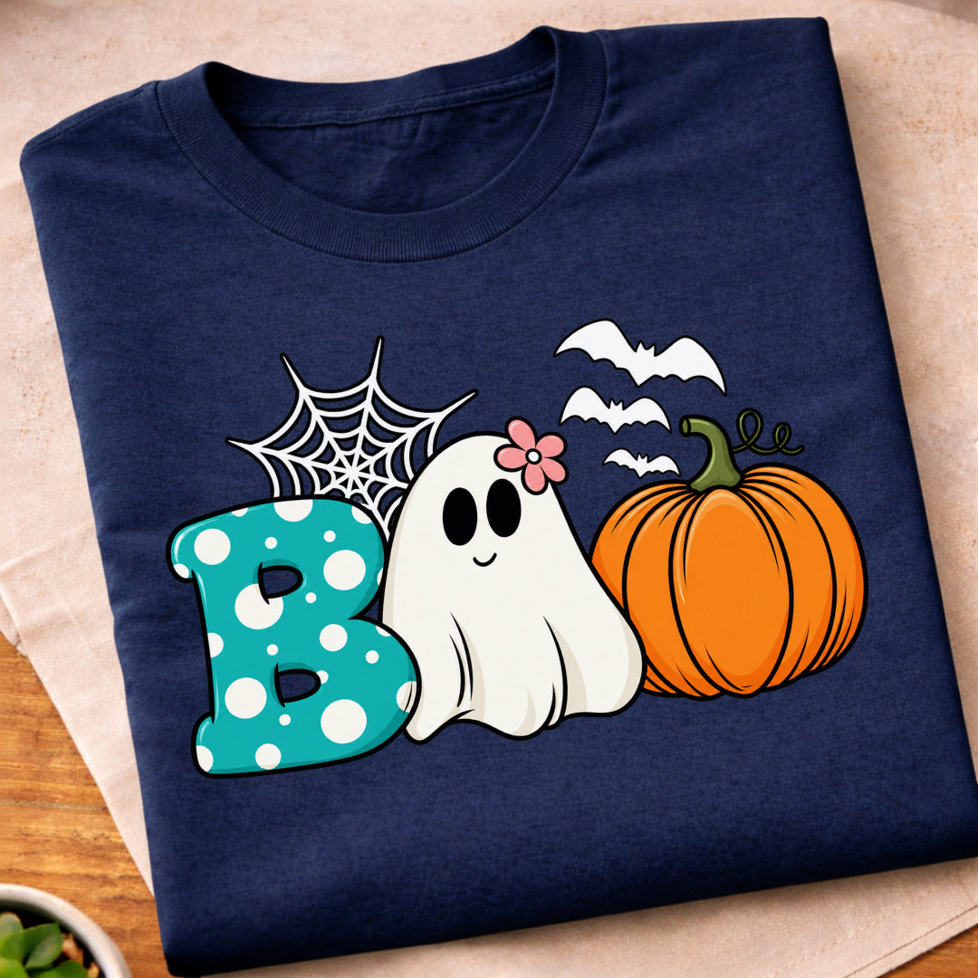 Boo Ghost Pumpkin Halloween T-Shirt