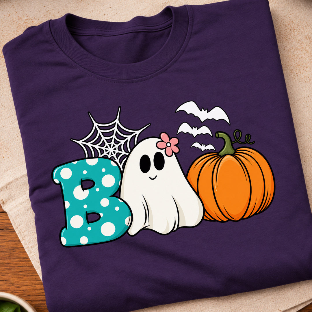 Boo Ghost Pumpkin Halloween T-Shirt