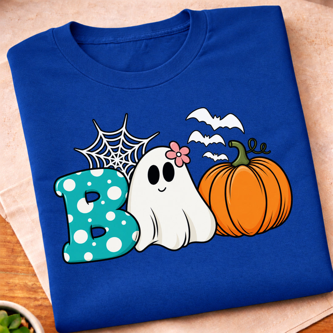 Boo Ghost Pumpkin Halloween T-Shirt