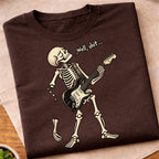 Funny Skeleton Guitar Music T-Shirt