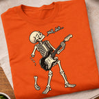 Funny Skeleton Guitar Music T-Shirt