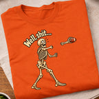 Funny Skeleton Football Throw T-Shirt