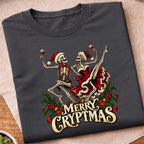 Merry Cryptmas Dancing Skeletons T-Shirt