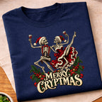 Merry Cryptmas Dancing Skeletons T-Shirt