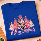 Merry Christmas Pink Trees T-Shirt