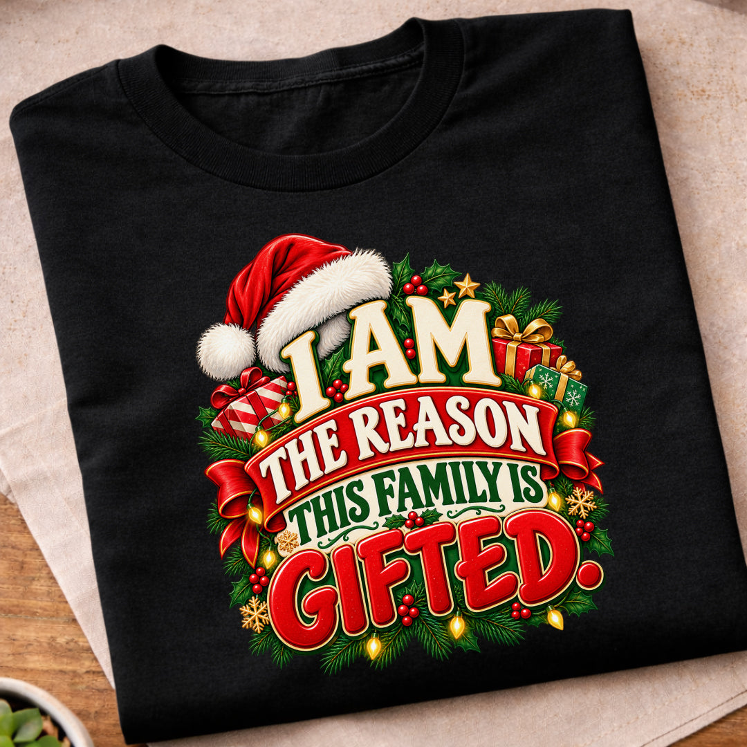 Family Is Gifted Christmas T-Shirt
