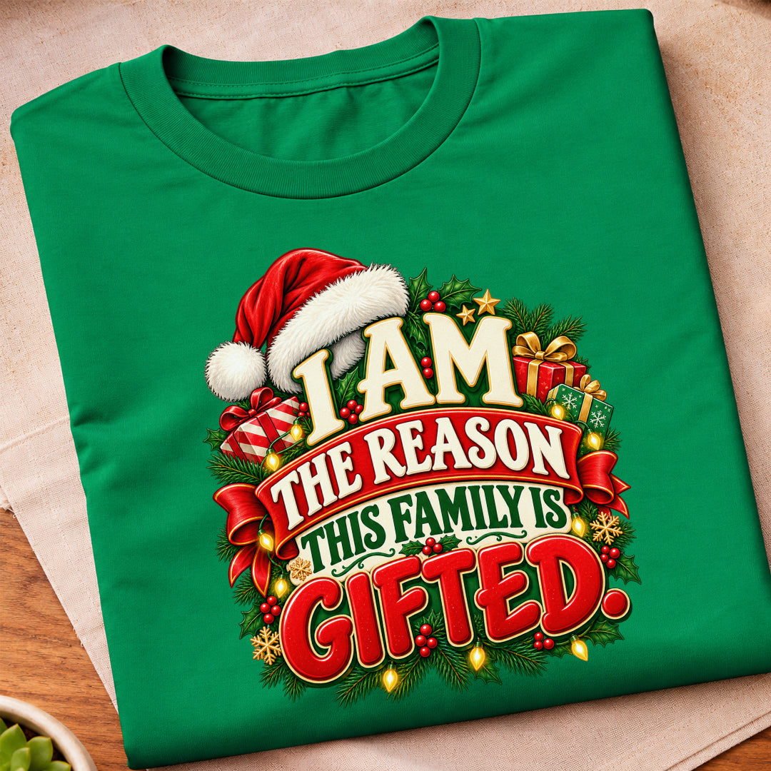 Family Is Gifted Christmas T-Shirt