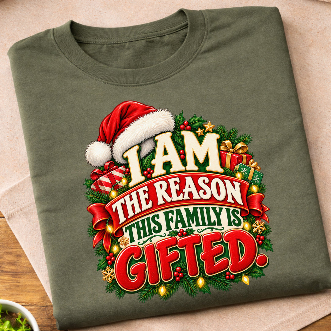 Family Is Gifted Christmas T-Shirt