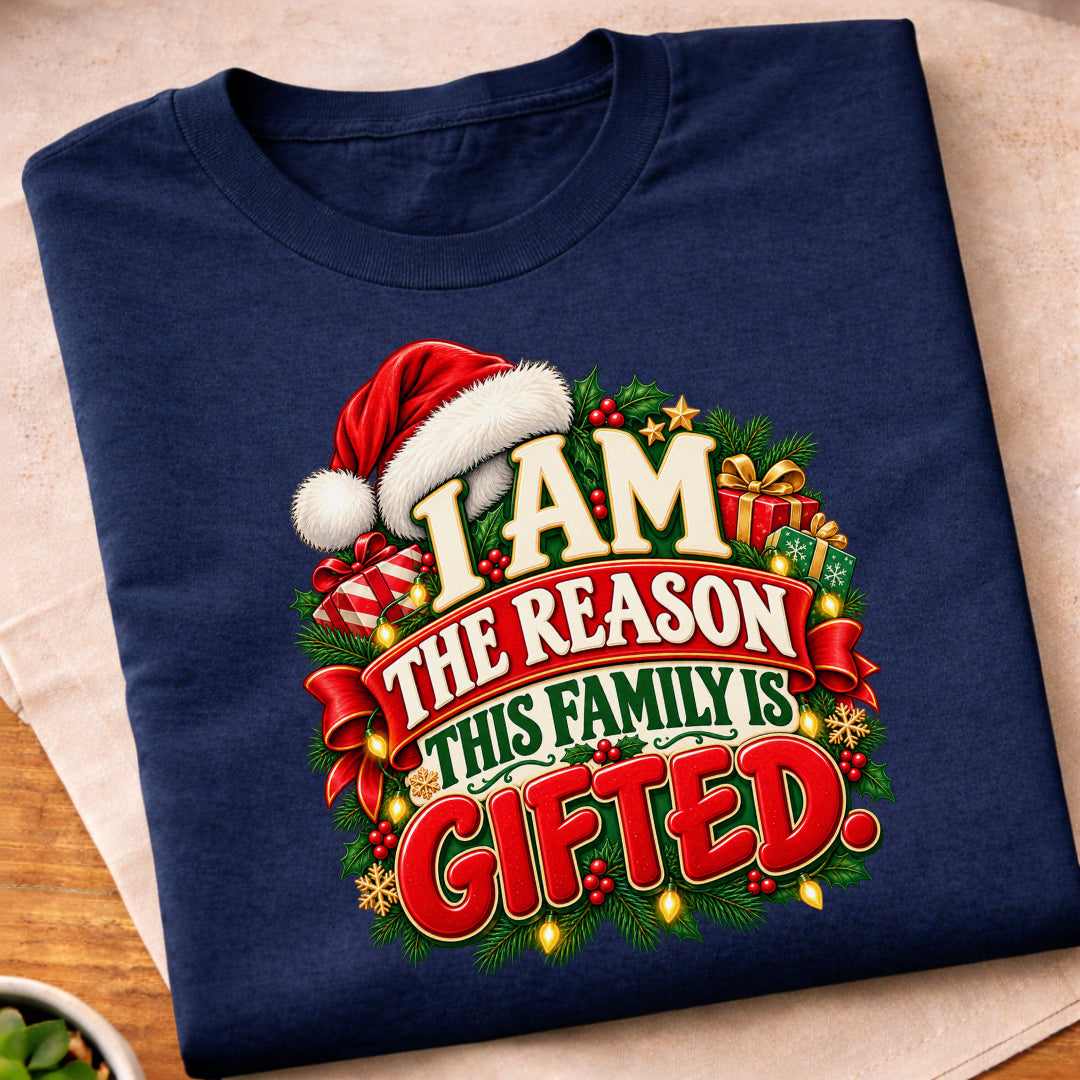 Family Is Gifted Christmas T-Shirt