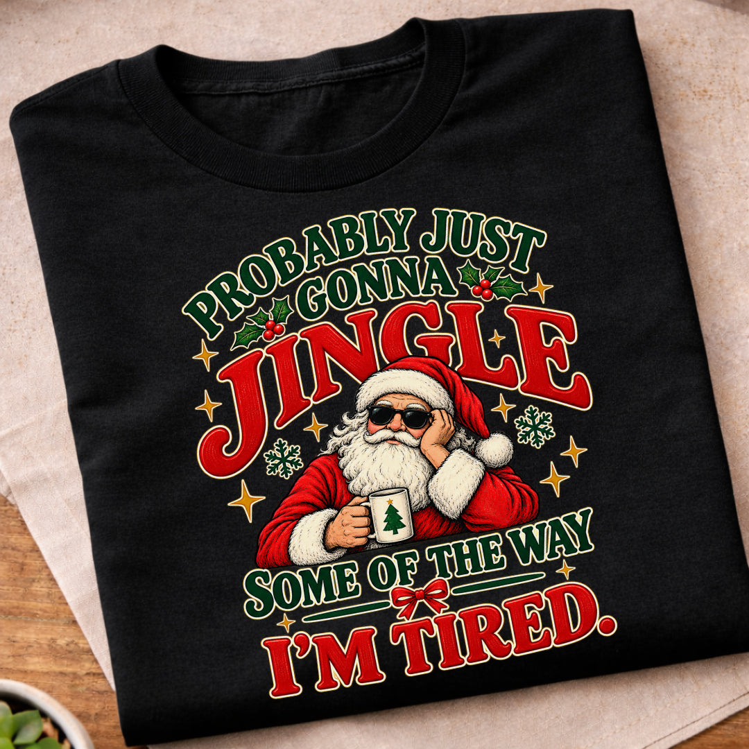 Jingle Tired Santa T-Shirt