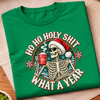 Ho Ho Holy Shit Skeleton T-Shirt