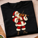 Santa Playing Violin T-Shirt