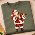 Santa Playing Violin T-Shirt
