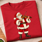 Santa Playing Violin T-Shirt