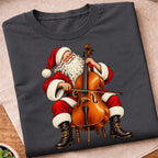 Santa Playing Cello T-Shirt