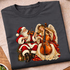 Santa Angel Cello Duet T-Shirt