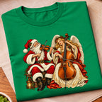 Santa Angel Cello Duet T-Shirt