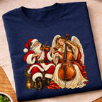 Santa Angel Cello Duet T-Shirt
