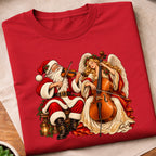 Santa Angel Cello Duet T-Shirt