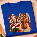 Santa Angel Cello Duet T-Shirt