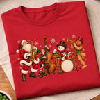 Christmas Santa Music Band T-Shirt
