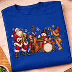 Christmas Santa Music Band T-Shirt